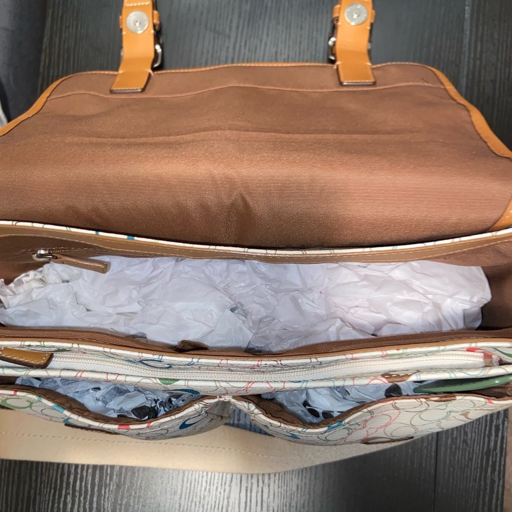 Barely used Coach colorful bag.